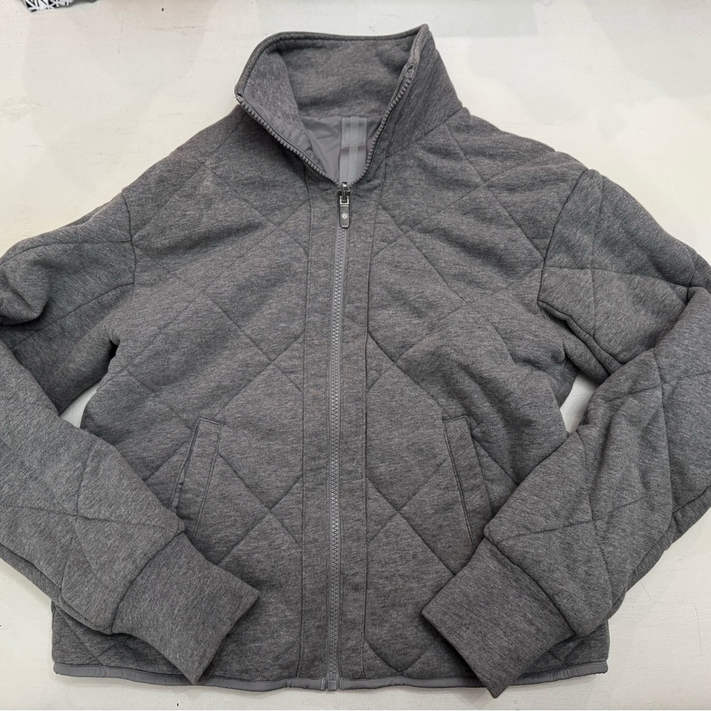 Lululemon Athletica Gray Quilted Jacket